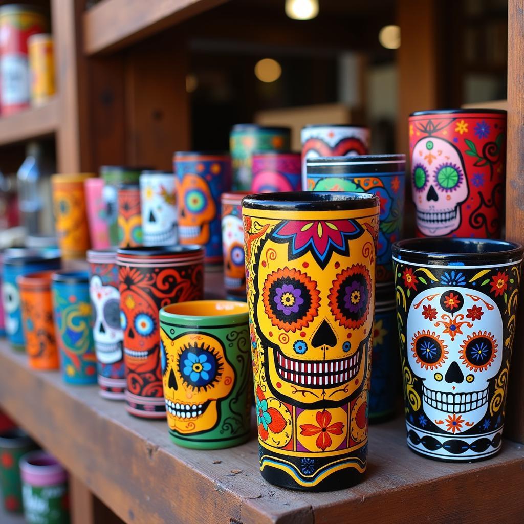 Authentic Day of the Dead Tumblers from Mexico