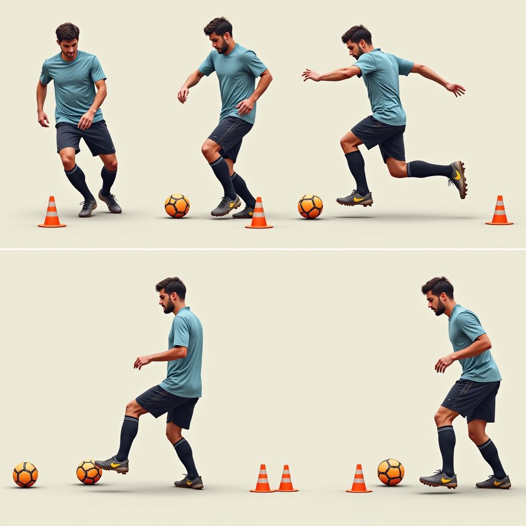 Practicing Dribbling Drills for Improved Ball Control