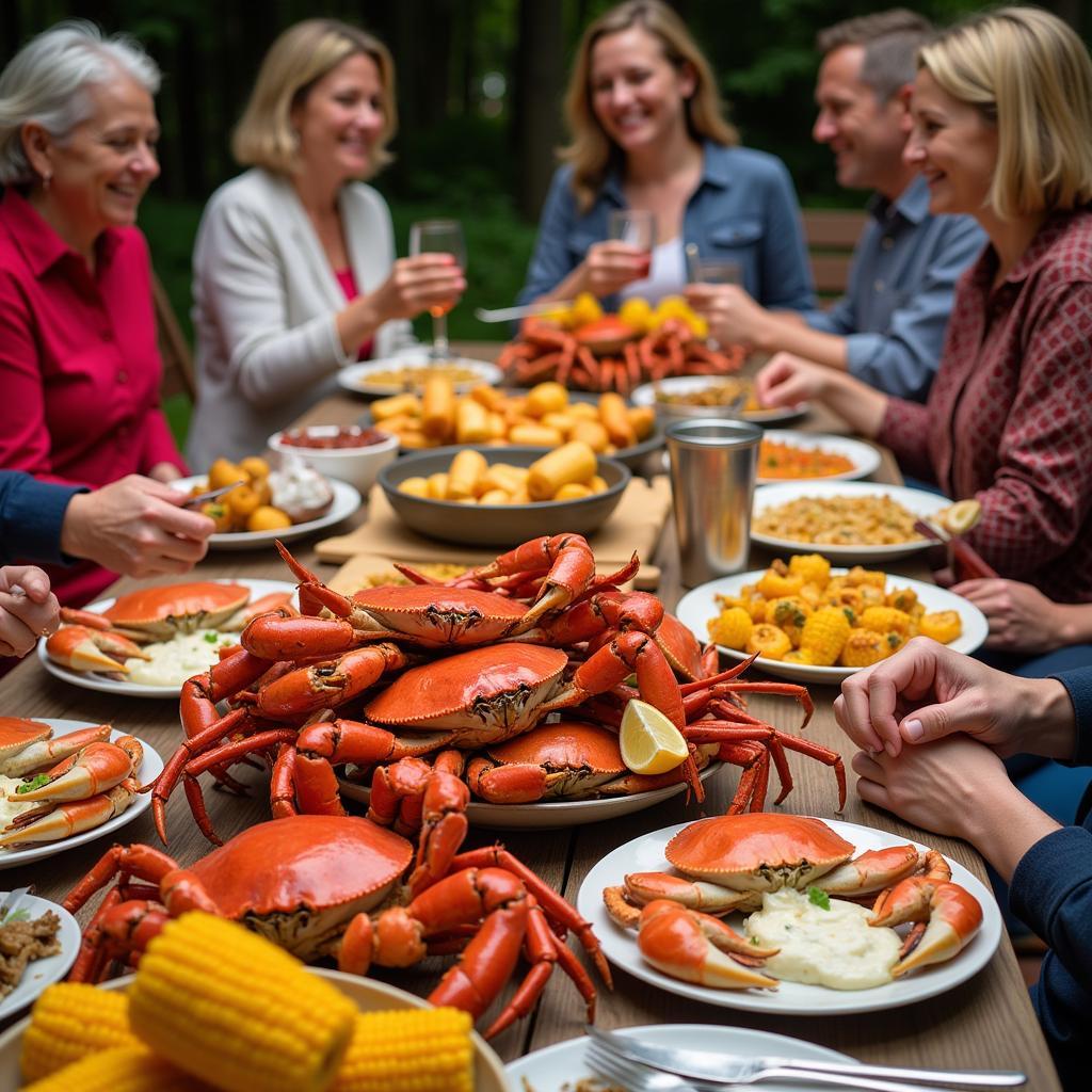 Baltimore Crab Feast Spread