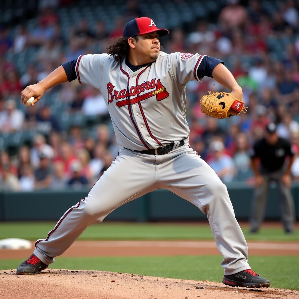 Bartolo Colon Braves Jersey - Pitching in Atlanta