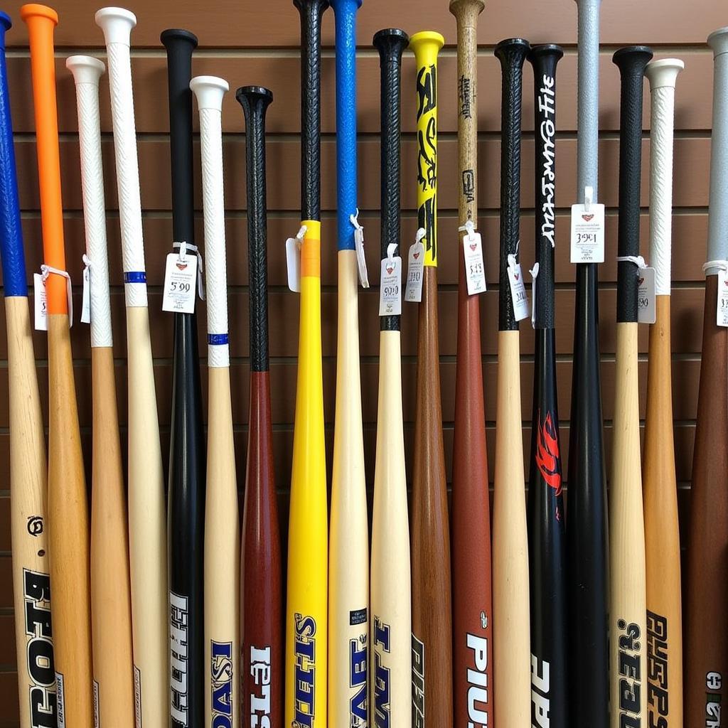 Baseball bats for sale: wooden, aluminum, composite