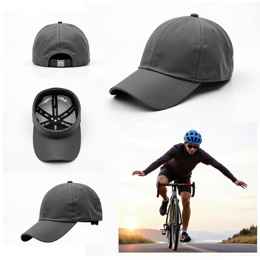 Baseball hat style helmet designed for sports activities providing protection while maintaining a casual look.