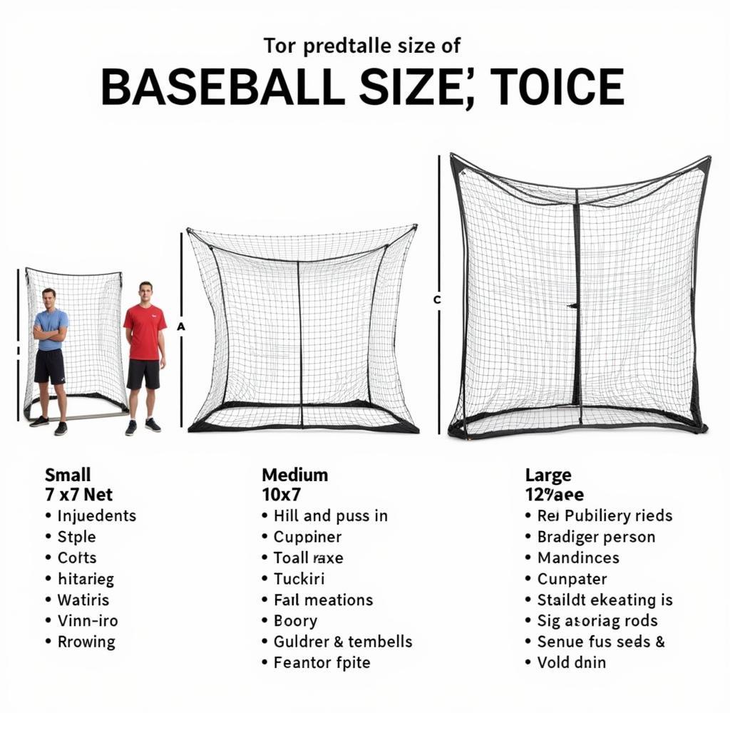 Comparing different sizes of baseball nets for hitting and pitching