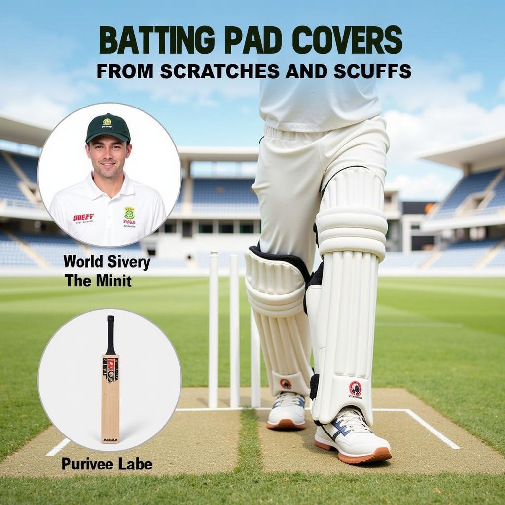 Batting Pad Covers Protecting Pads from Wear and Tear