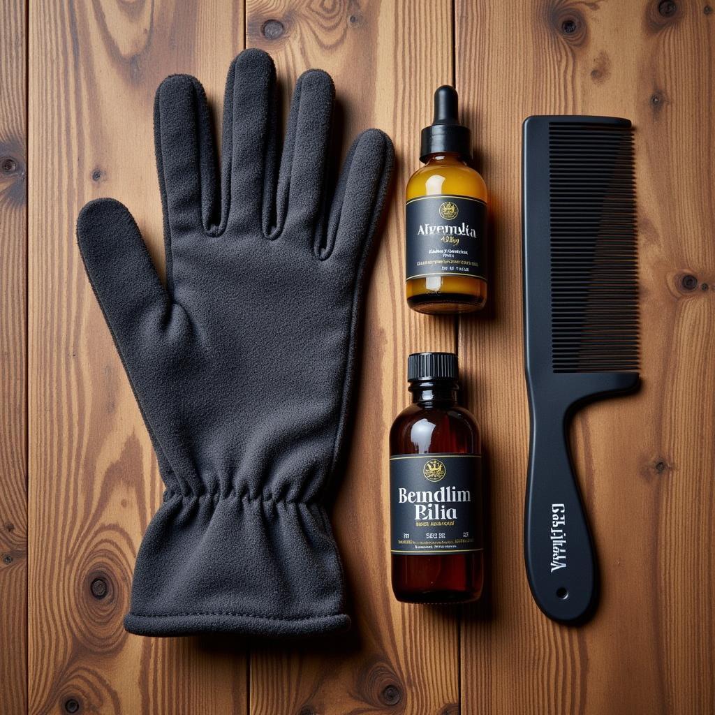 Beard Care Products with Glove