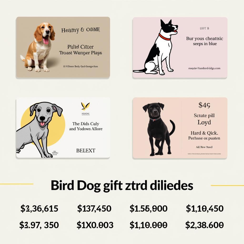 Bird Dog Gift Card Options