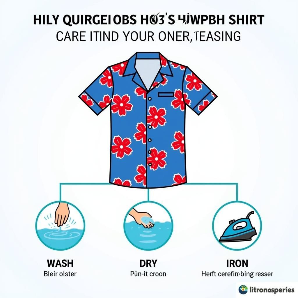 Blue and Red Hawaiian Shirt Care Tips