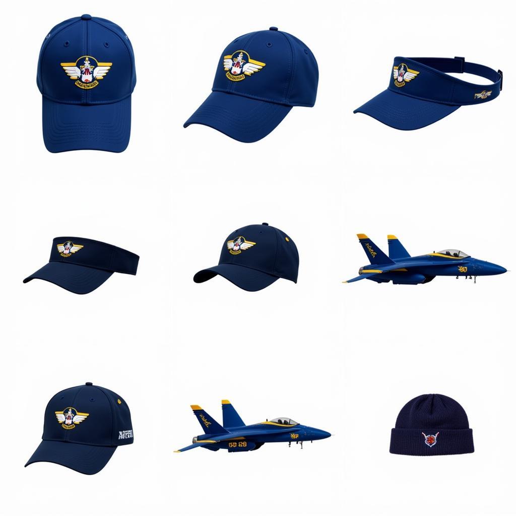 Various Styles of Blue Angels Hats