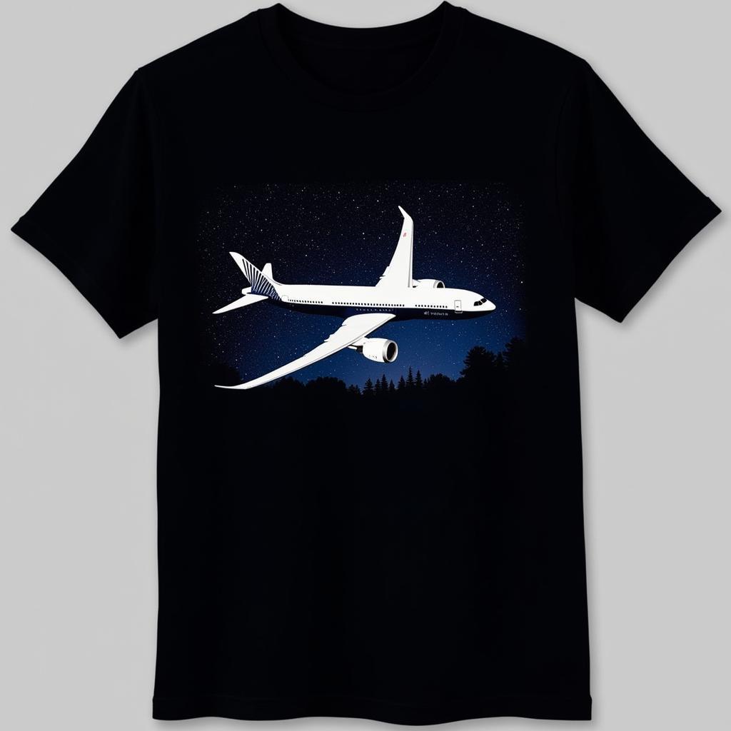 Modern Boeing 787 Dreamliner Shirt Design