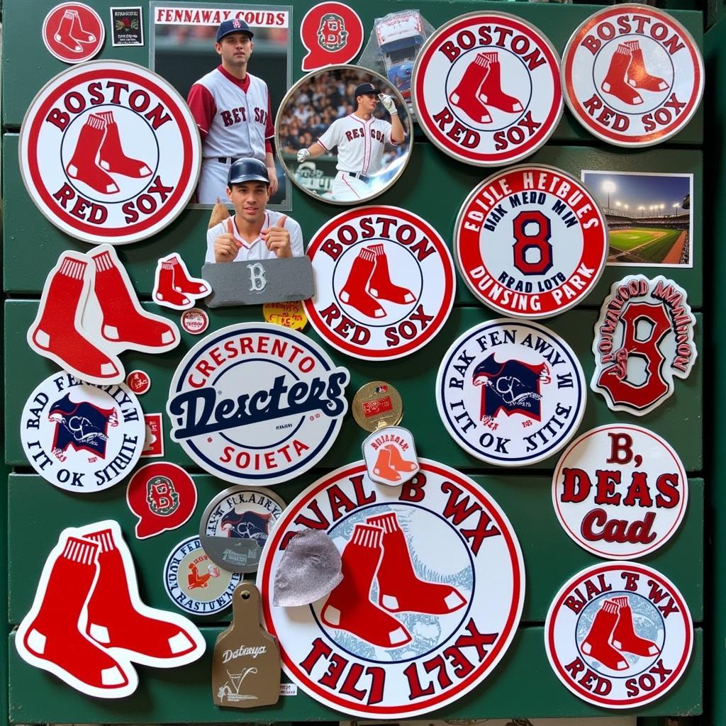 Boston Red Sox Stickers at Fenway Park