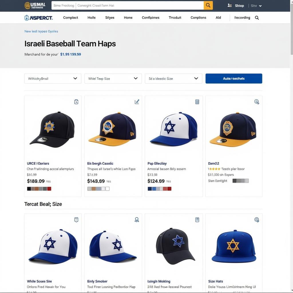 Purchasing an Israeli Baseball Team Hat Online