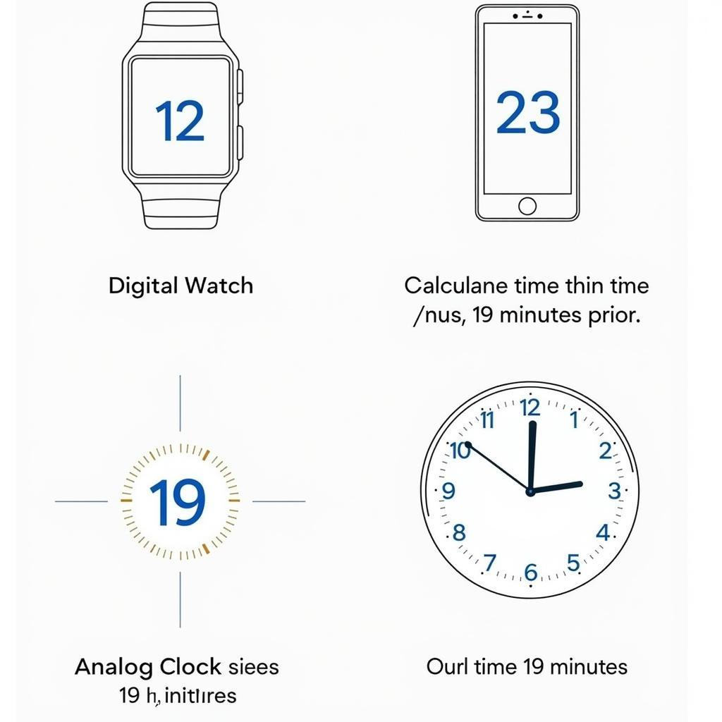 Calculating Time 19 Minutes Ago on Different Devices