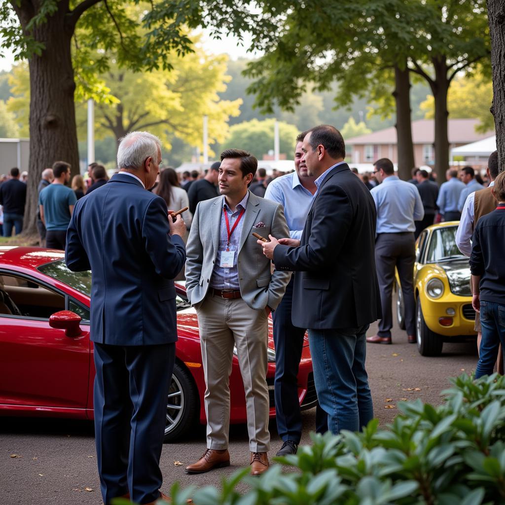 Networking at Cars and Cigars 2024