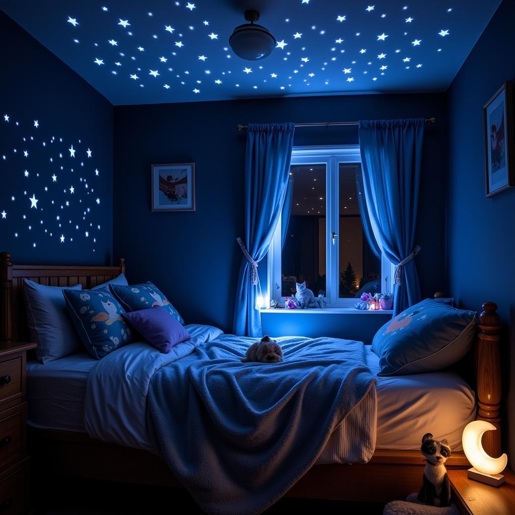 Cats under the stars themed room