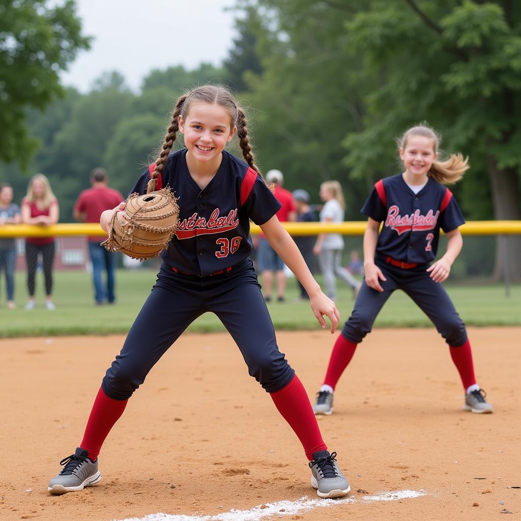 Chanhasssen Youth Softball League in Action