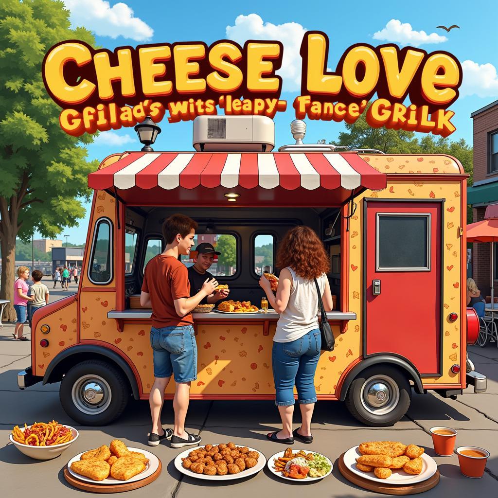 Cheese Love Grill Food Truck Menu Banner Image