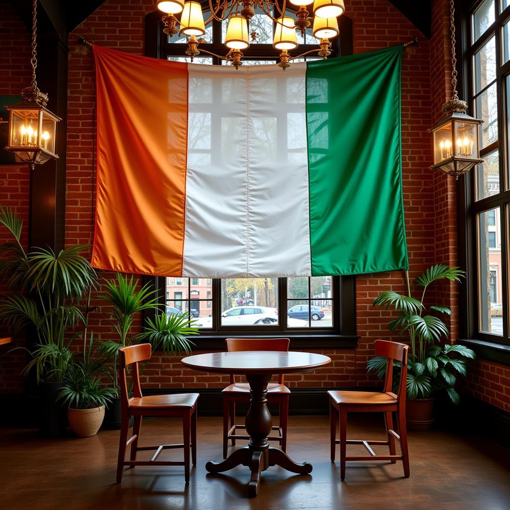 Chicago Irish Flag in a Cultural Center