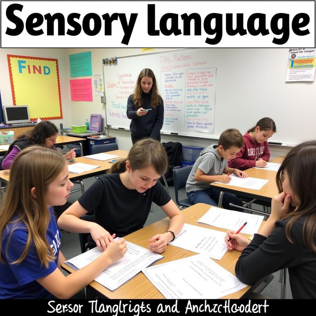 Classroom Activities using Sensory Language Anchor Charts