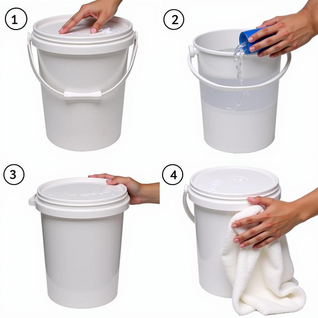 Cleaning Drink Buckets with Lids