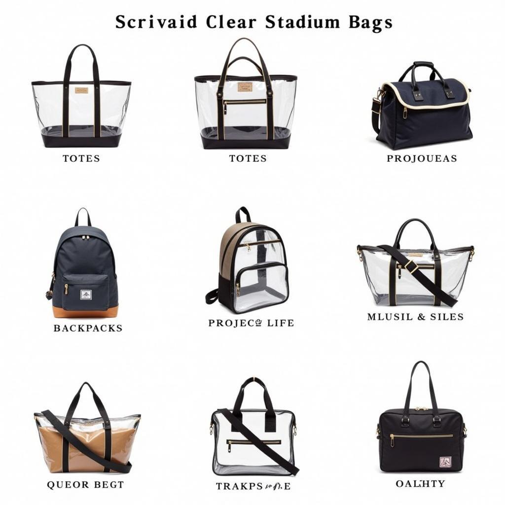 Clear Clemson Stadium Bag Options