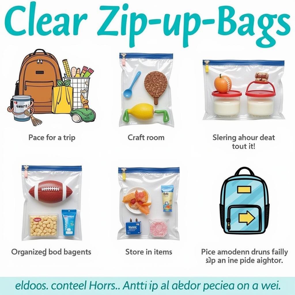 Various Uses of Clear Zip Up Bags