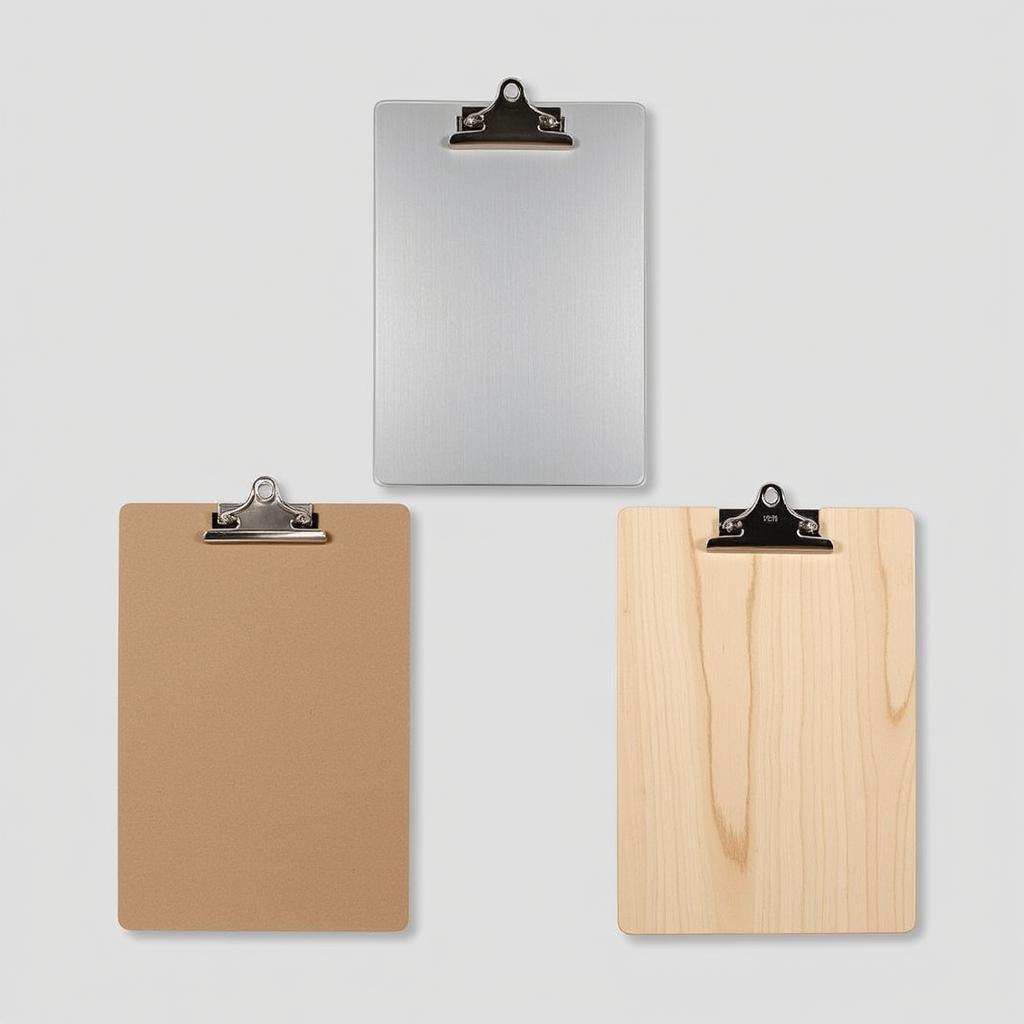 Clipboard with Flat Clip in Different Materials