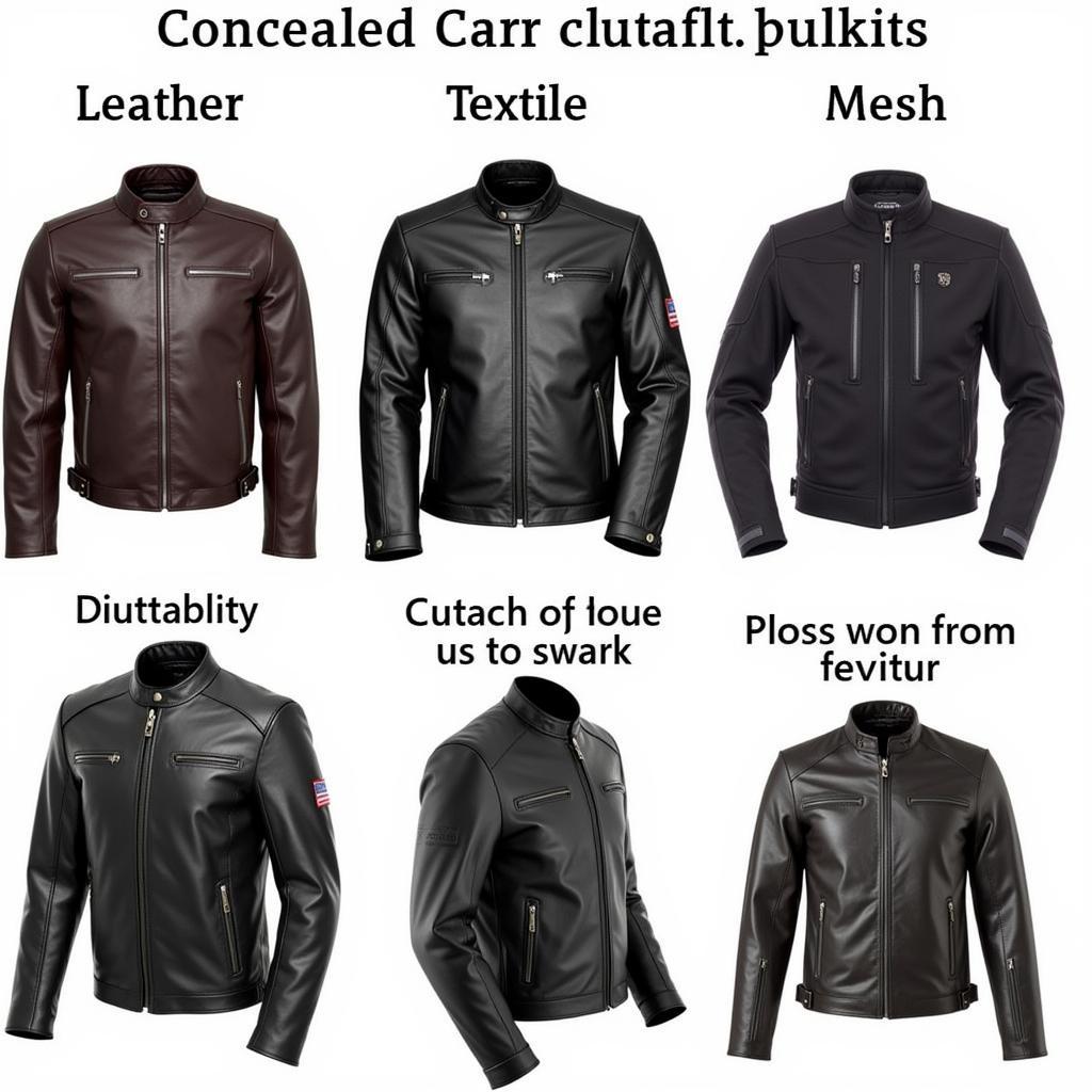 Different Types of Concealed Carry Motorcycle Jackets