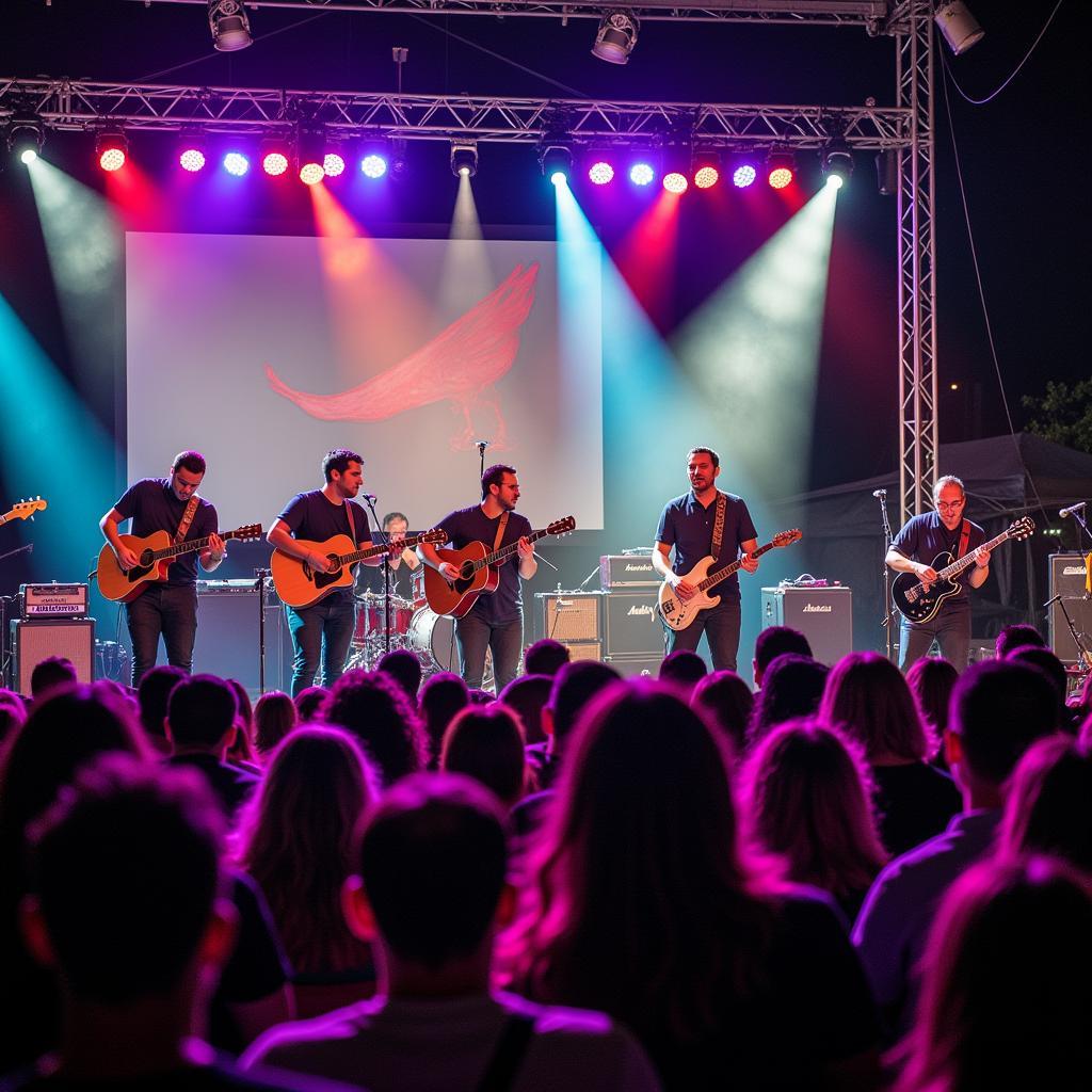 A band performing at Covina Concerts in the Park