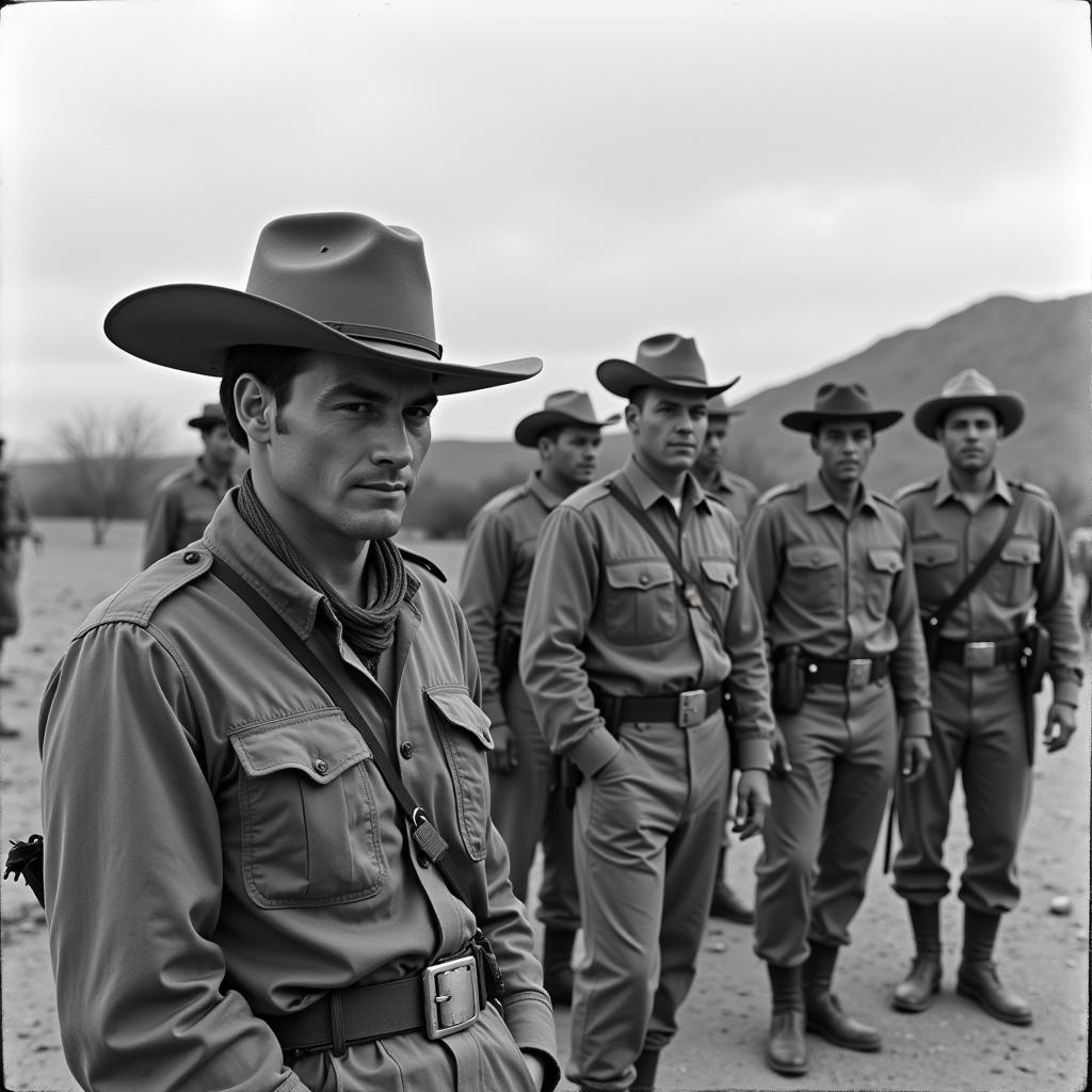 Cowboy Hat Worn by Military Personnel