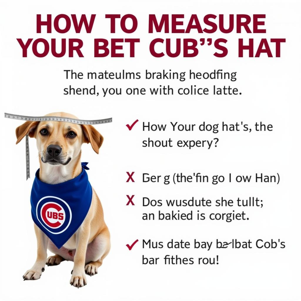 Cubs Dog Hat Fitting Guide