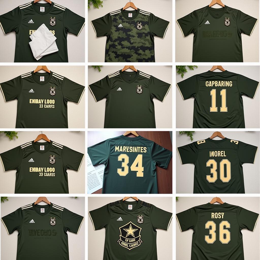 Custom Army Football Jersey Manufacturing Process