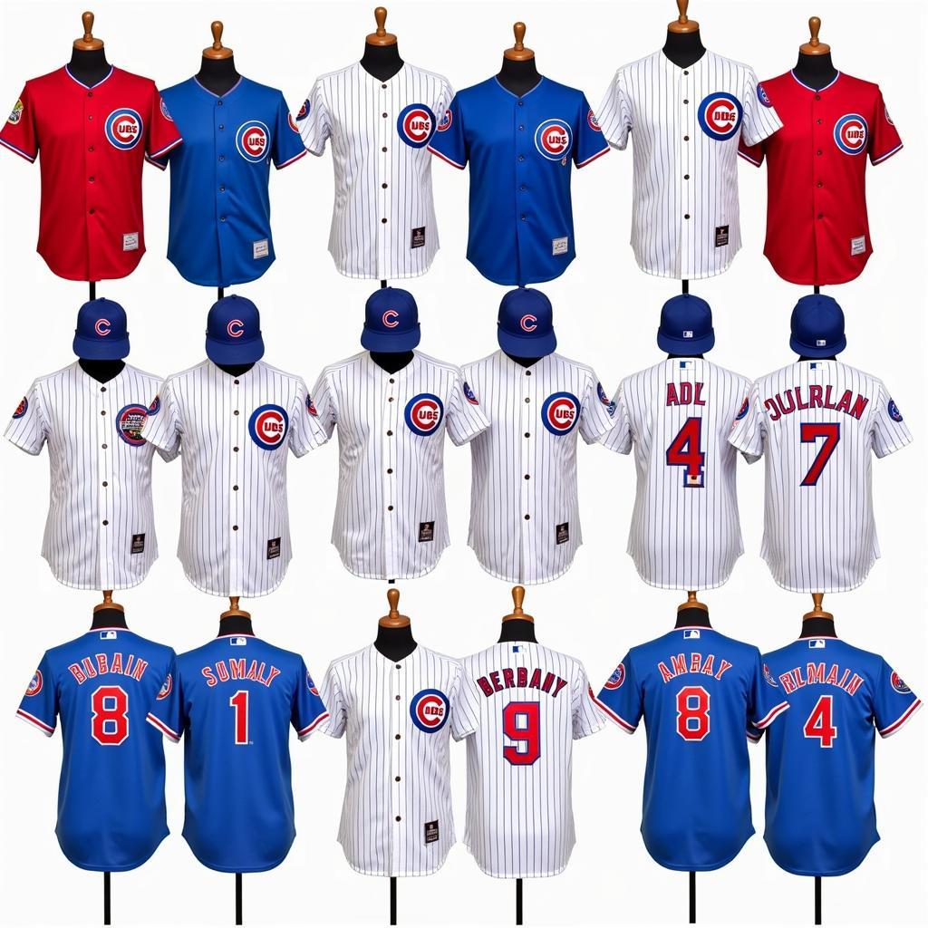 Various Custom Cubs Youth Jersey Options