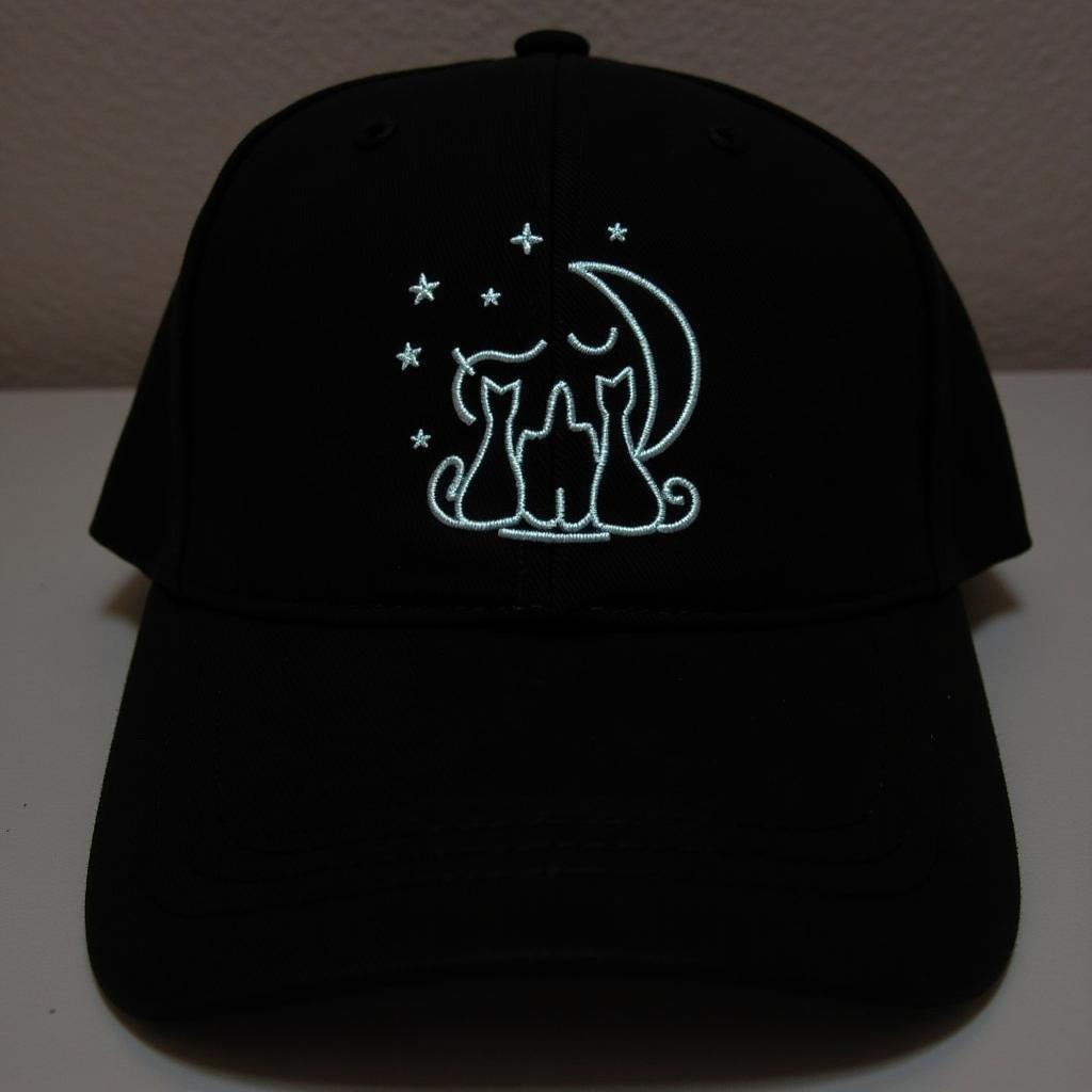 Custom-made cats under the stars hat