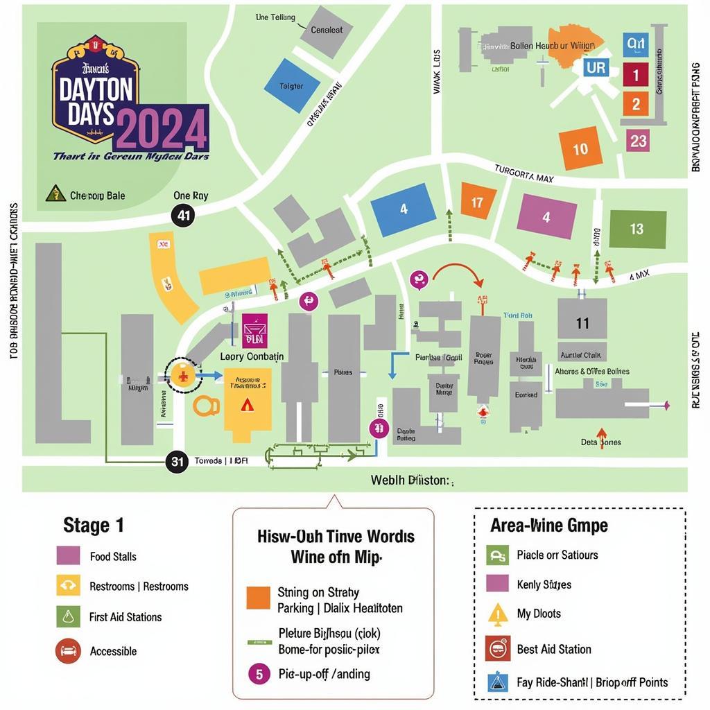 Dayton Days 2024 Festival Map and Transportation Options