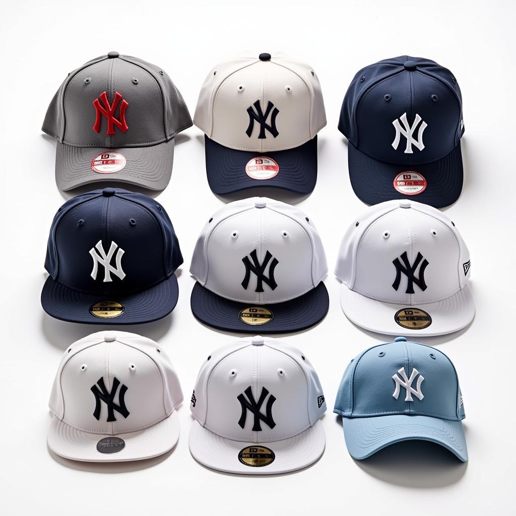 Collection of Derek Jeter Yankees Hats