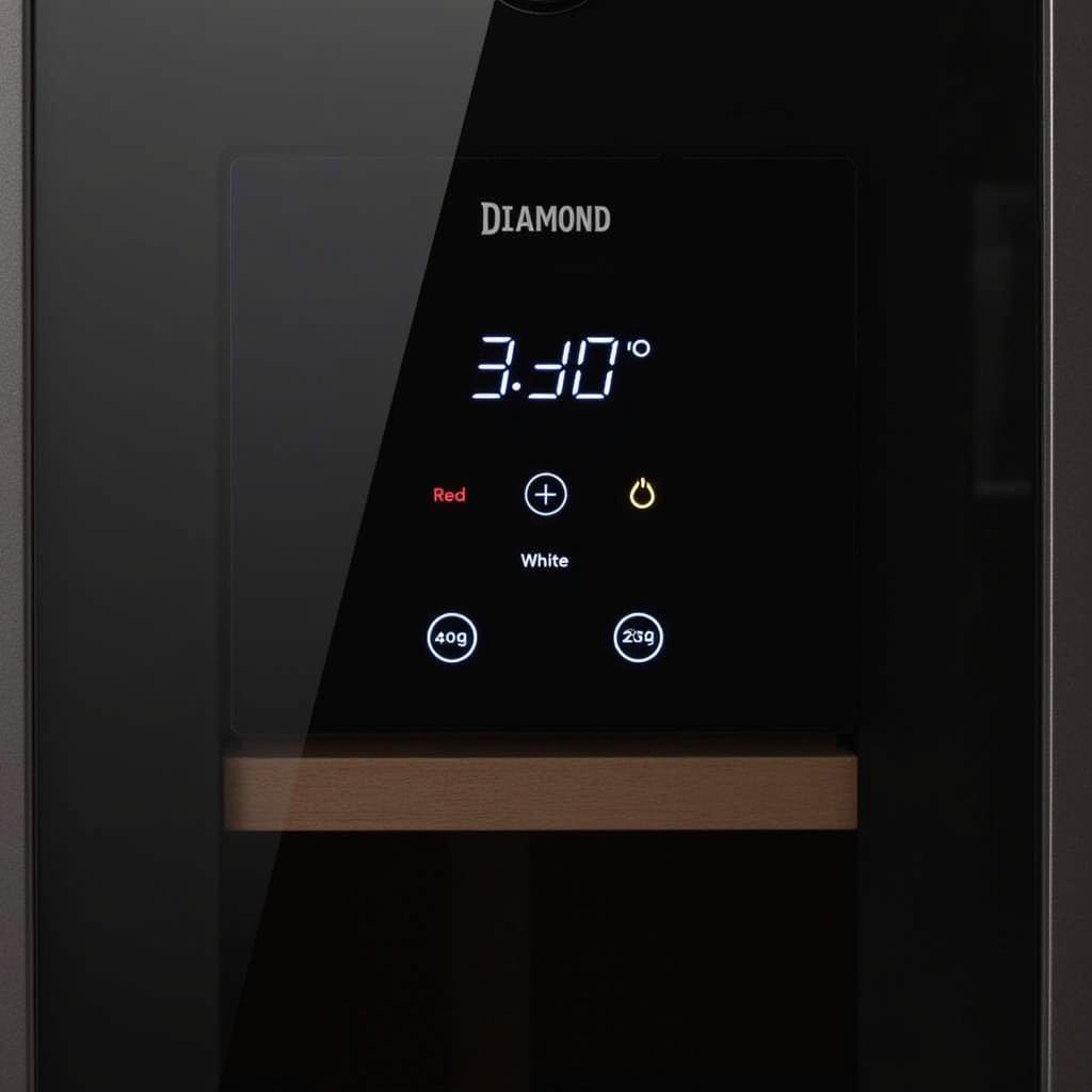 Diamond Wine Cabinet with Temperature Control