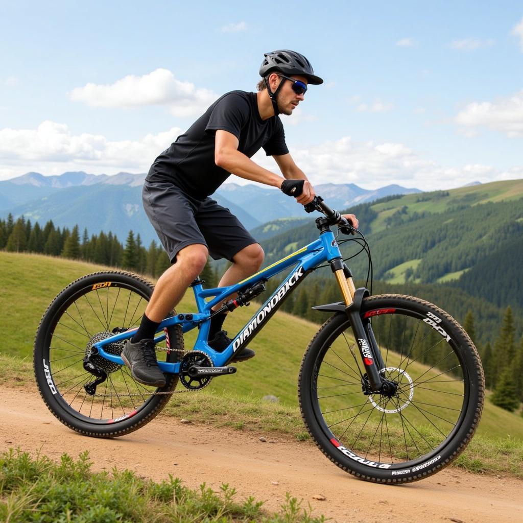 Diamondback Formula 1 Mountain Bike in Action