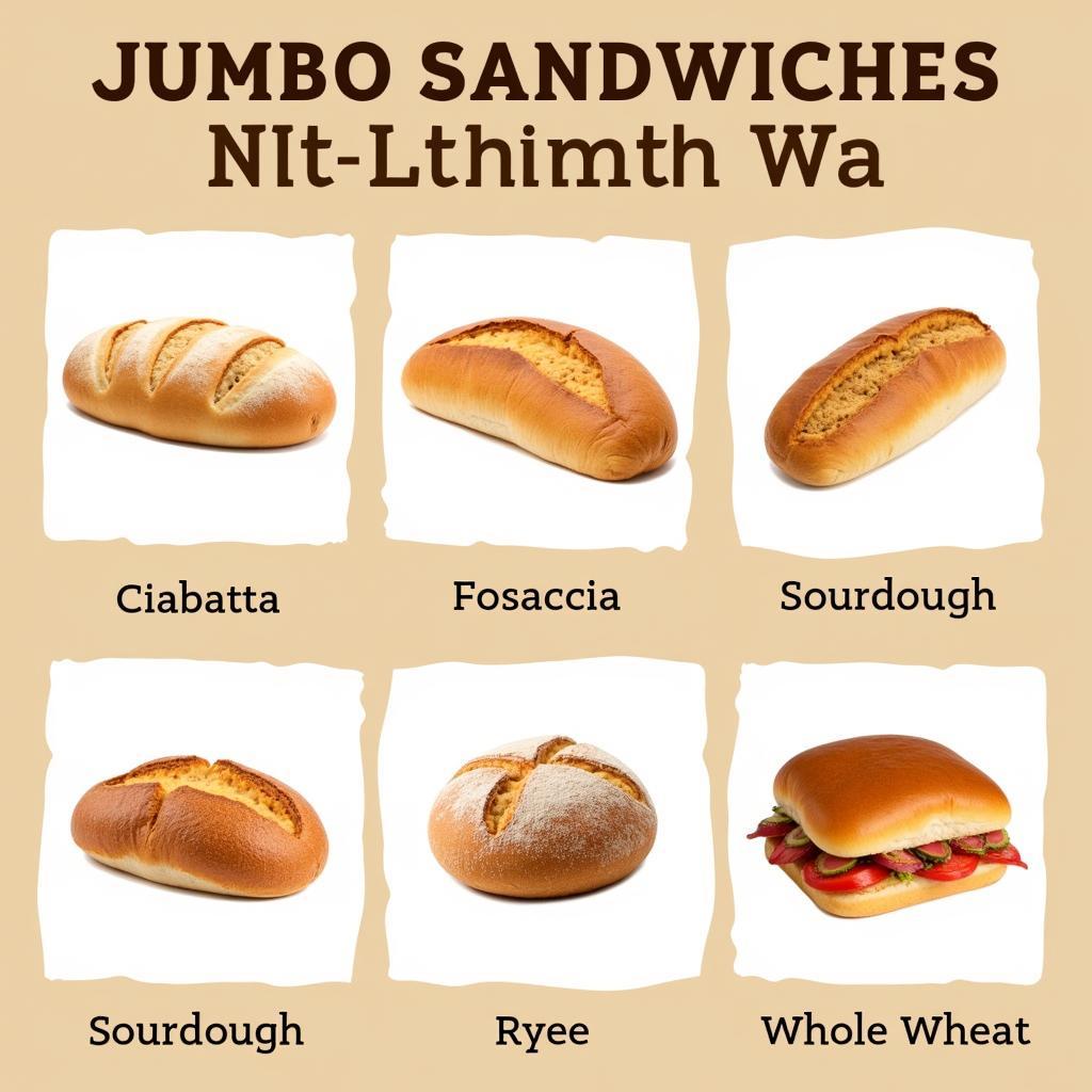 Different Bread Types for Jumbo Sandwiches