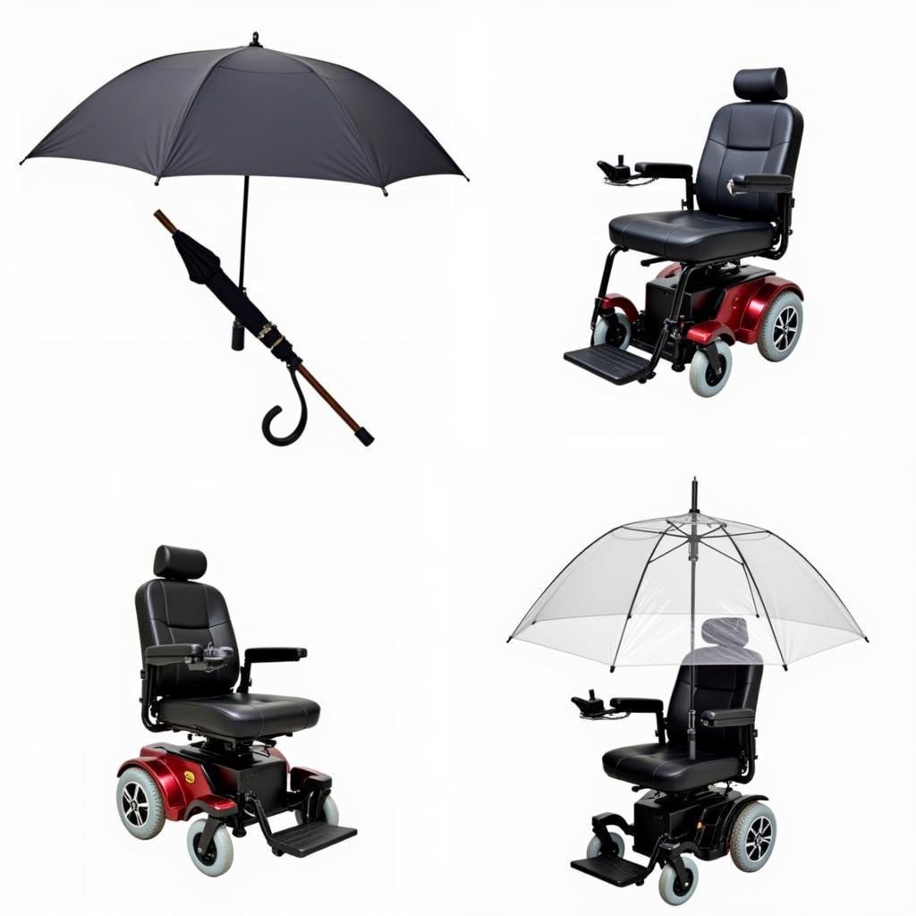 Various Types of Power Wheelchair Umbrellas