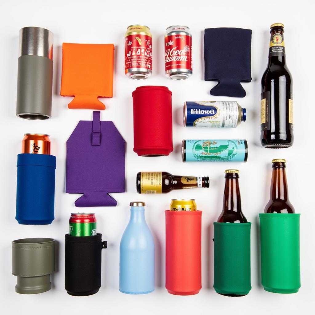 Various types of beverage jackets