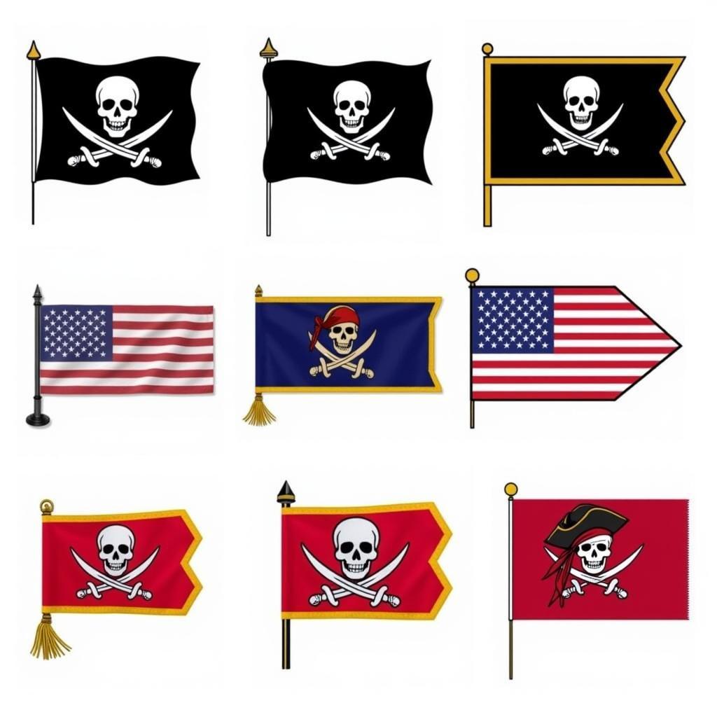 Variety of Pirate Flags Available for Sale