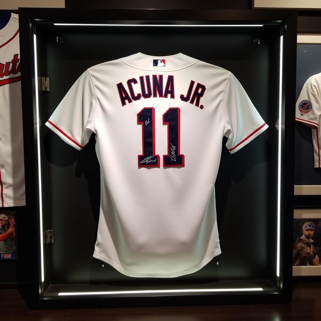 Displaying and Preserving a Ronald Acuna Autographed Jersey