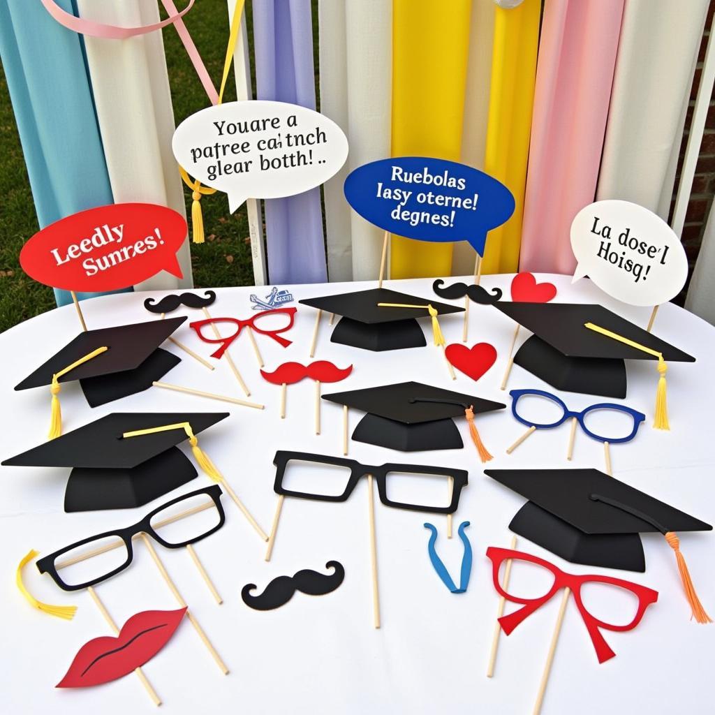 DIY Photo Booth Props for Graduation