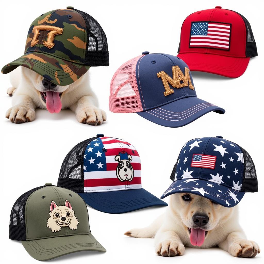 Variety of Dog Trucker Hats