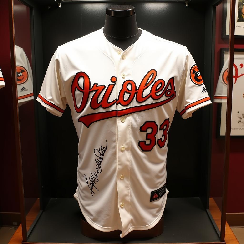 Eddie Murray Autographed Jersey Display Case