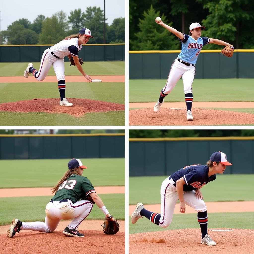 Demonstrating key softball skills for the tournament