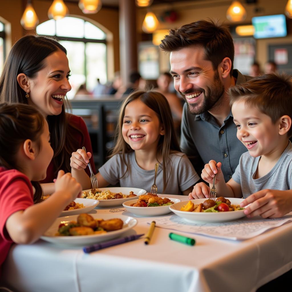 Family Dining at a Kids Eat Free Restaurant in St. Pete