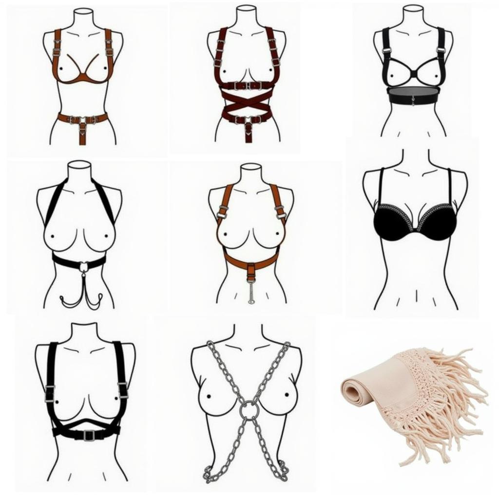 Different Styles of Female Breast Harnesses