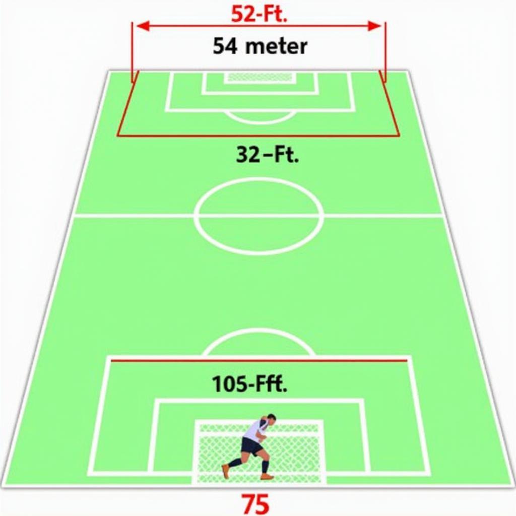 Football Field Dimensions in Meters and Feet