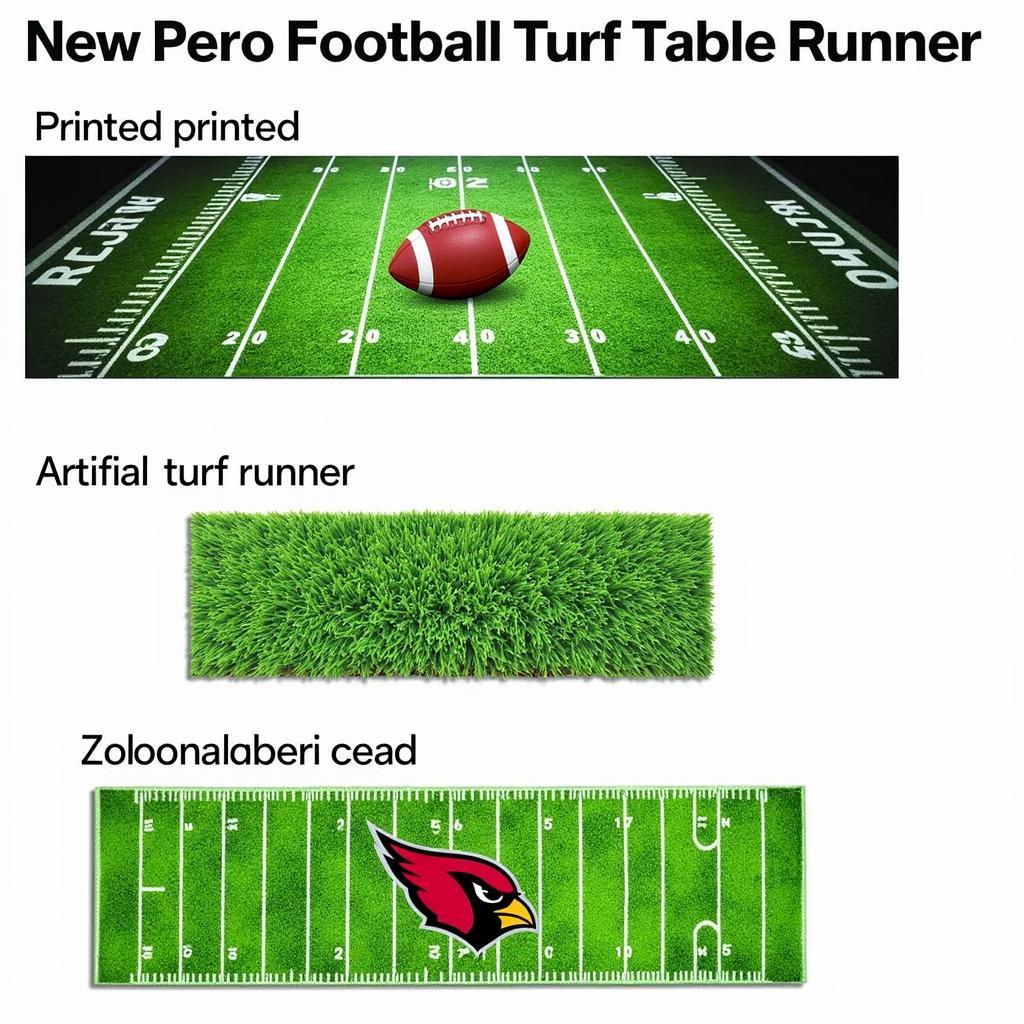 Types of Football Turf Table Runners